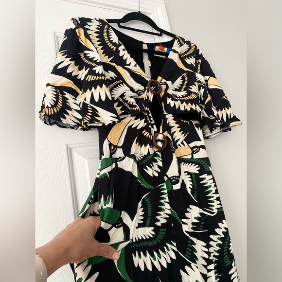 Anthropologie x Farm Rio Toucan Cutout Jumpsuit, Size S - Picture 11 of 14